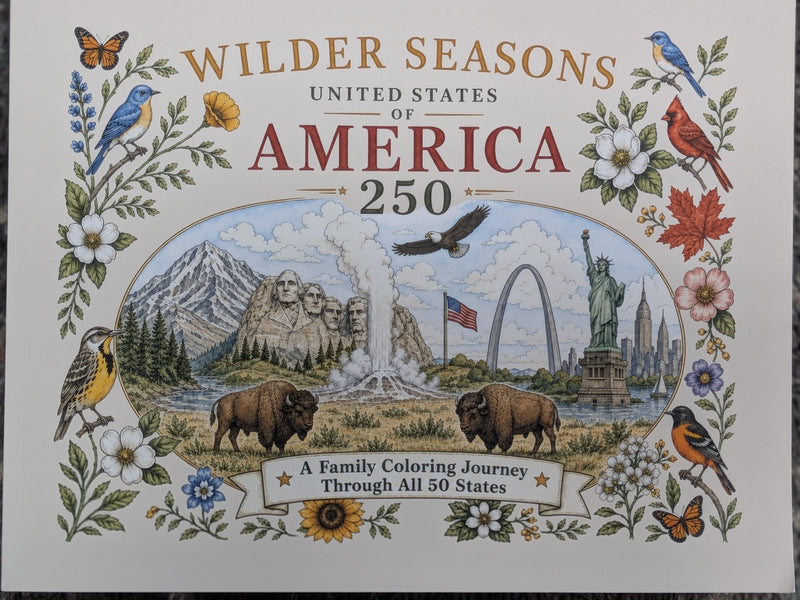 Wilder Seasons: USA 250 Coloring Book