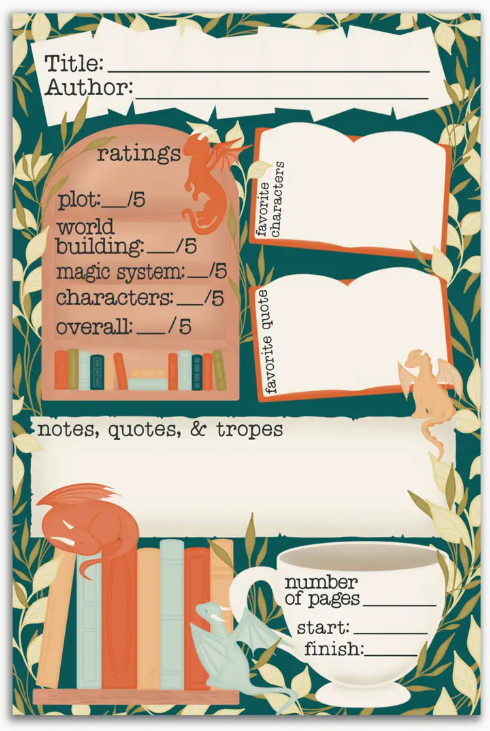 Book Review Stationery