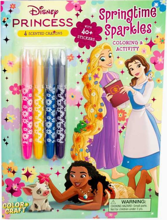 Disney Princess Coloring & Activity: Springtime Sparkles