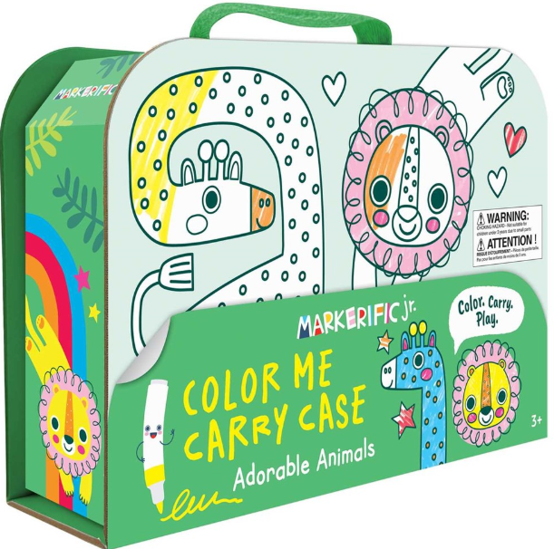 Markerific Jr.: Color Me Carry Case - Adorable Animals
