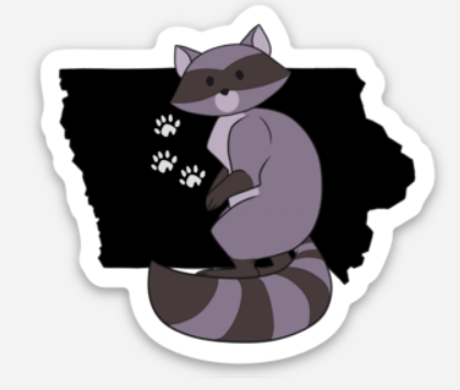 Wandering Raccoon Stickers