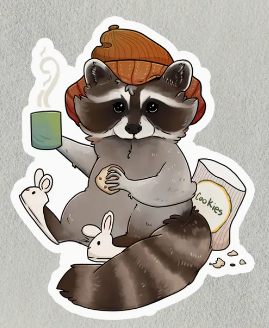 Raccoon Stickers
